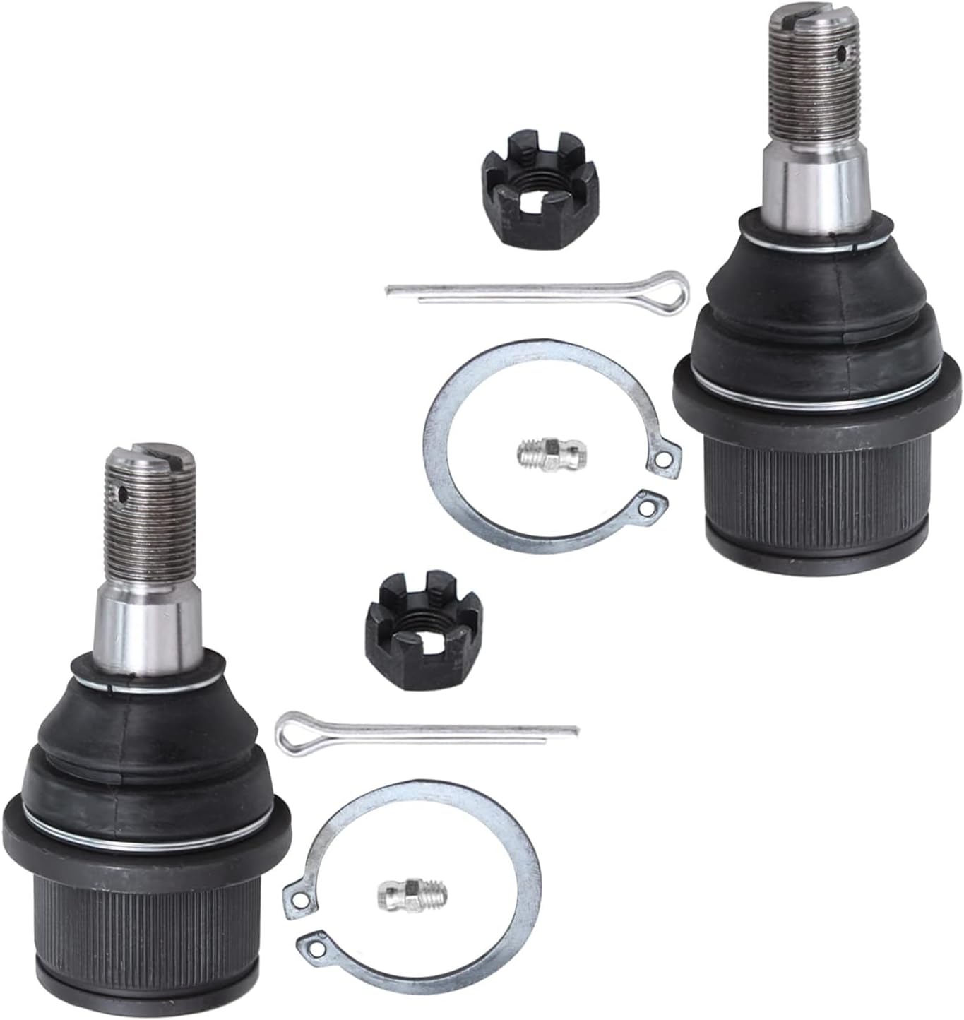 Detroit Axle - 12pc Front Suspension Kit for 2003-2005 Dodge Ram 2500 3500 Truck, 2 Wheel Bearing Hubs Assembly 2 Lower Ball Joints 4 Inner Outer Tie Rods 2 Sway Bars 2 Boots 2004 Replacement