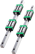 HGR20-400mm15.7 Linear Rail Guide with 4PCS HGH20CA Square Slider Bearings Block for 3D Printer and CNC Machine