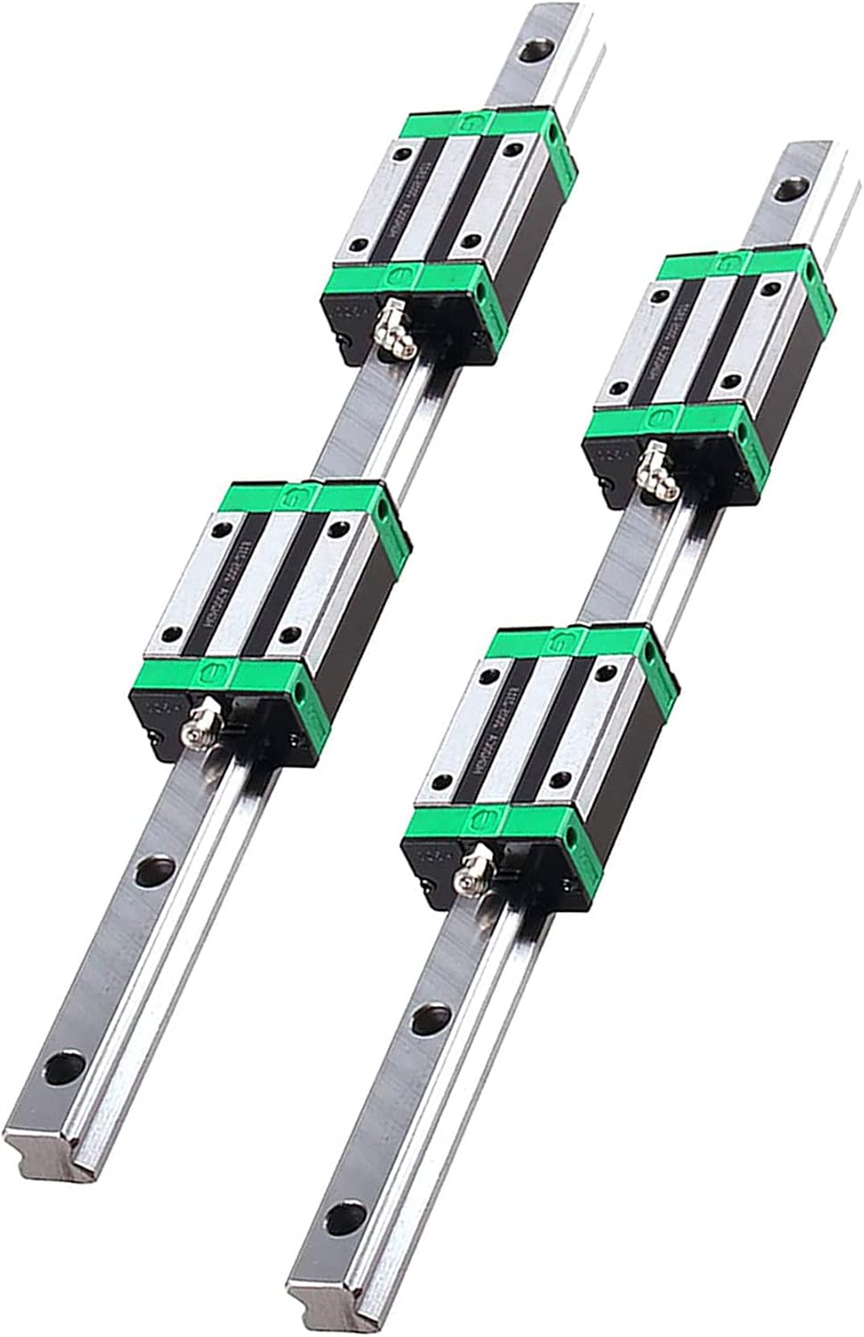 HGR20-400mm15.7 Linear Rail Guide with 4PCS HGH20CA Square Slider Bearings Block for 3D Printer and CNC Machine