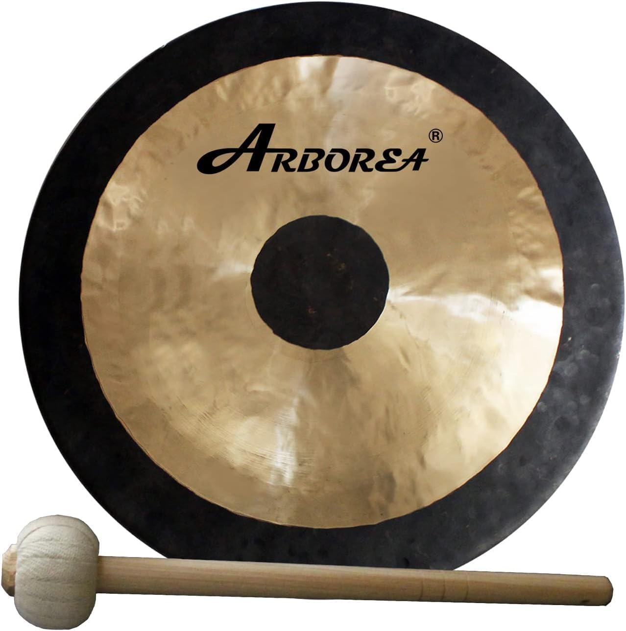 Arborea 38'Chau Gong Includes Gong Mallet & Hanging String Beautiful Sound Bronze Alloy Chinese Chau Gong Quality Great for Sound Healing