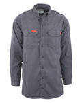 LAPCO FR Men's 5.5oz. Westex DH Air Work Shirt, Gray, MED Regular