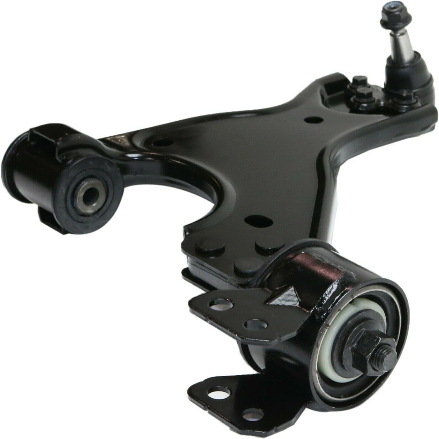 Control Arm 1pc Assembly Front Left Driver Lower Side with Ball Joints Rubber Bushing Design Stamped for Outlook for Acadia for Traverse for Enclave Includes Nuts
