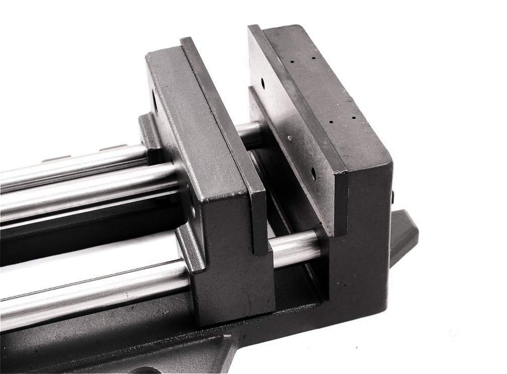 HHIP 3900-0186 Pro-Series High Grade Iron Quick Slide Drill Press Vise, 6' Width x 1.875' Depth Jaw, 6.25' Jaw Opening (Pack of 1)