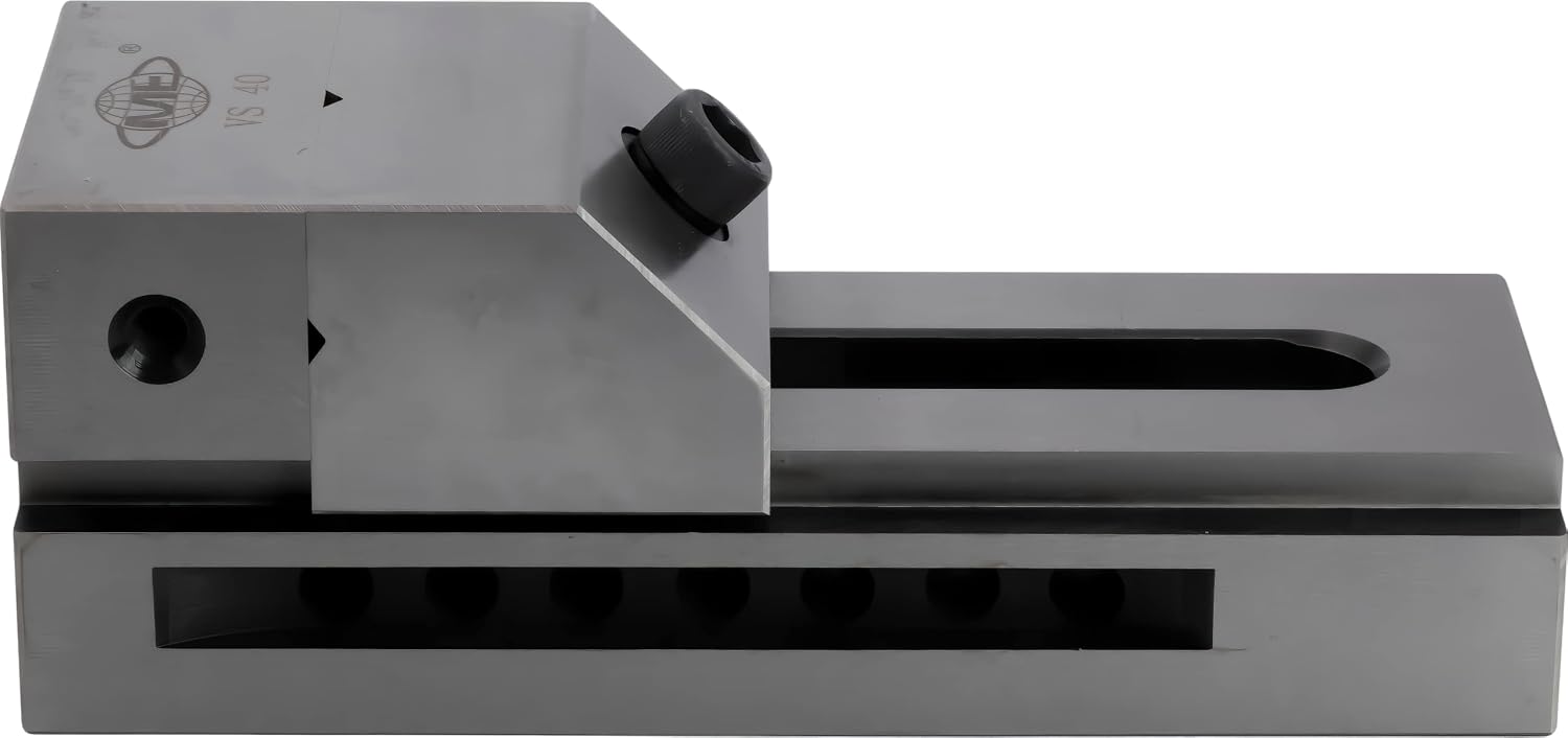 CME Screwless-Type Toolmaker's Vise, 4' Jaw Width, 4 15/16' Maximum Opening, High-Precision Workholding Vise With Multi-Orientation Mounting For Milling, Inspection, Grinding, Wire EDM