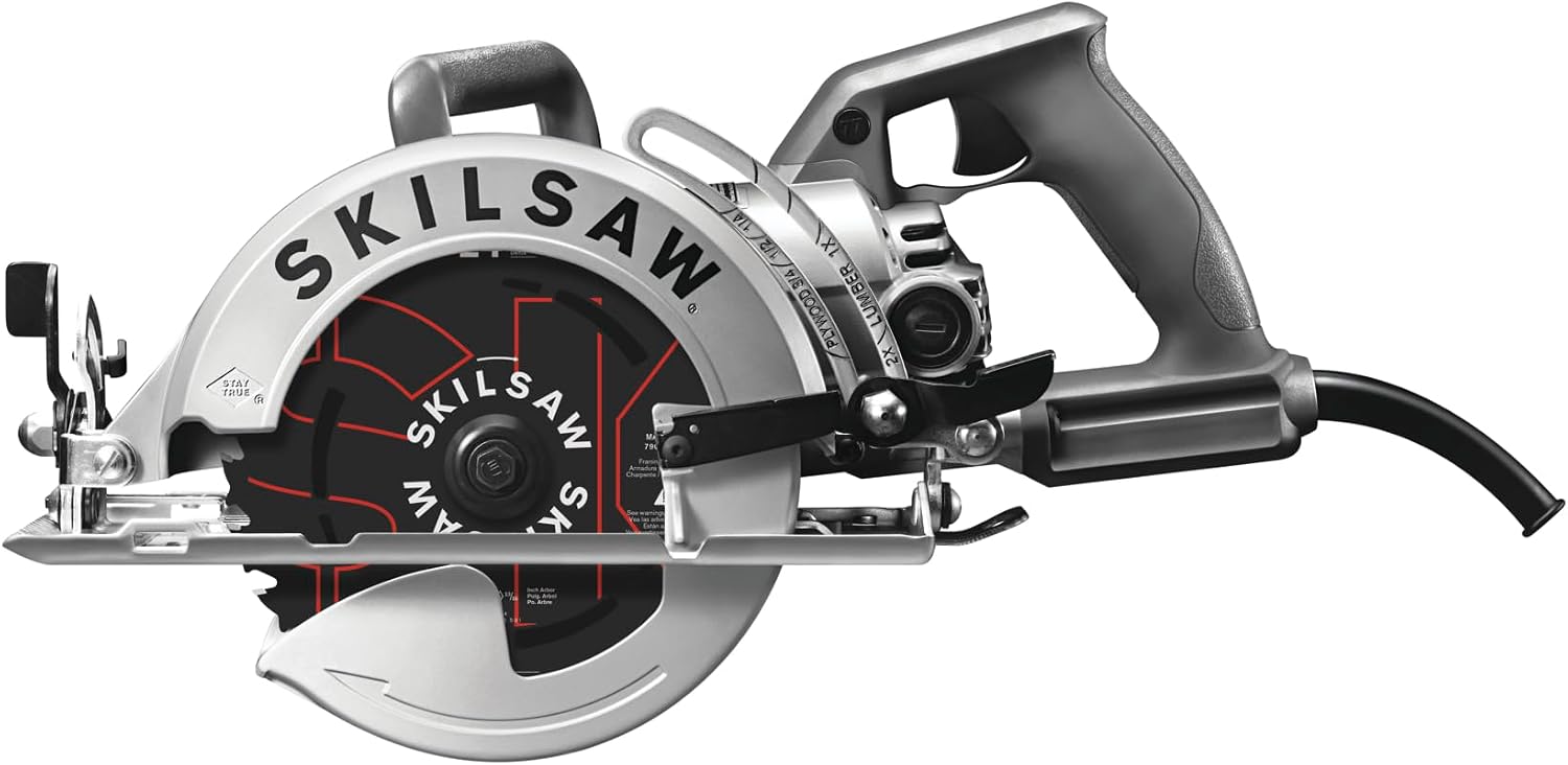 SKILSAW SPT77W-01 15-Amp 7-1/4-Inch Aluminum Worm Drive Circular Saw