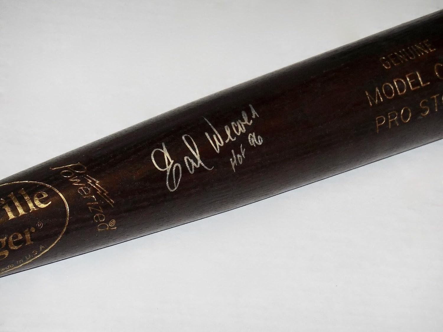 EARL WEAVER AUTOGRAPHED BAT (BALTIMORE ORIOLES) - Spring Training Used Bat! - Autographed MLB Bats