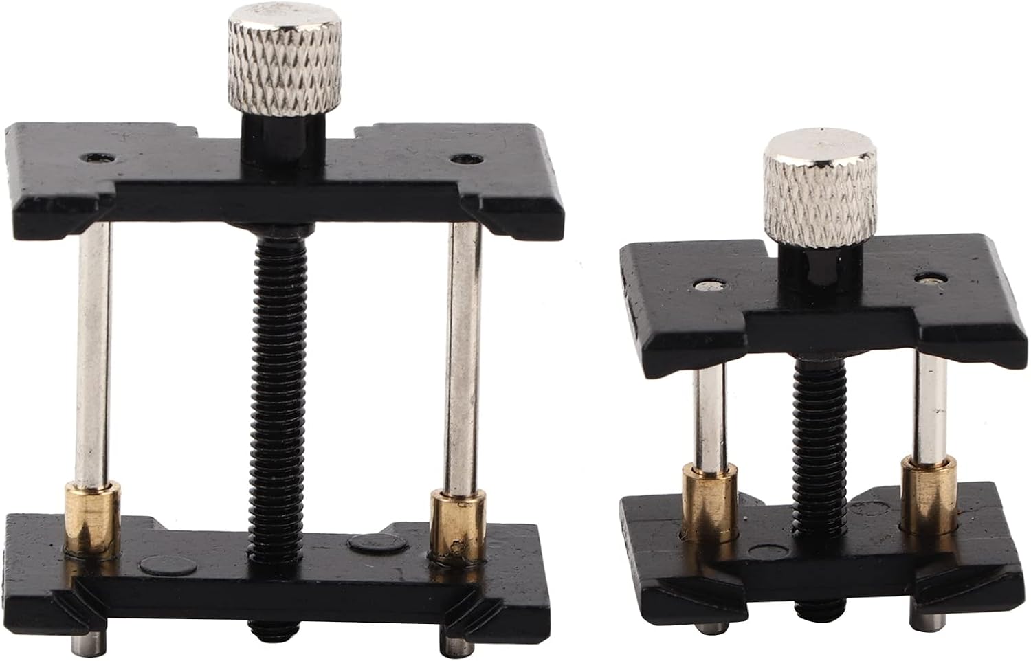 2PCs Watch Movement Holder Fixed Base Set Watch Movement Case Holder Vice Clamp for Watch Repair Jewelry Making Hobby Craft