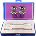 Double Ended Pin Vise Precision Stainless Steel Double-Ended Tweezers Vise Holding Tool Adjustable Jaws 0.8/1.3/2.4/ .8mm For Watch Repair