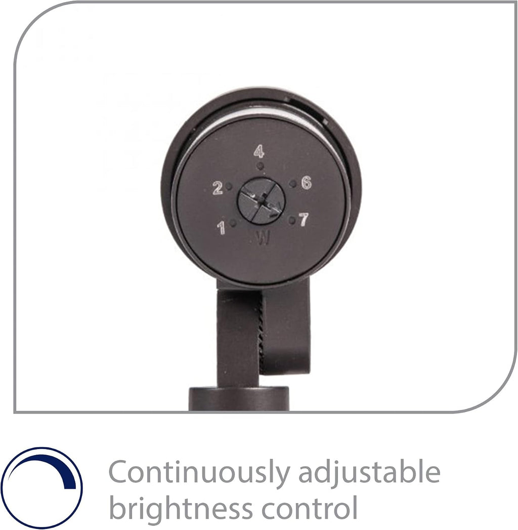WAC Landscape Lighting, LED 12V Small Size Accent Light with Adjustable Beam Angle and Integral Brightness Control 50-420 Lumens 2700K Warm Built-in LED in Bronze