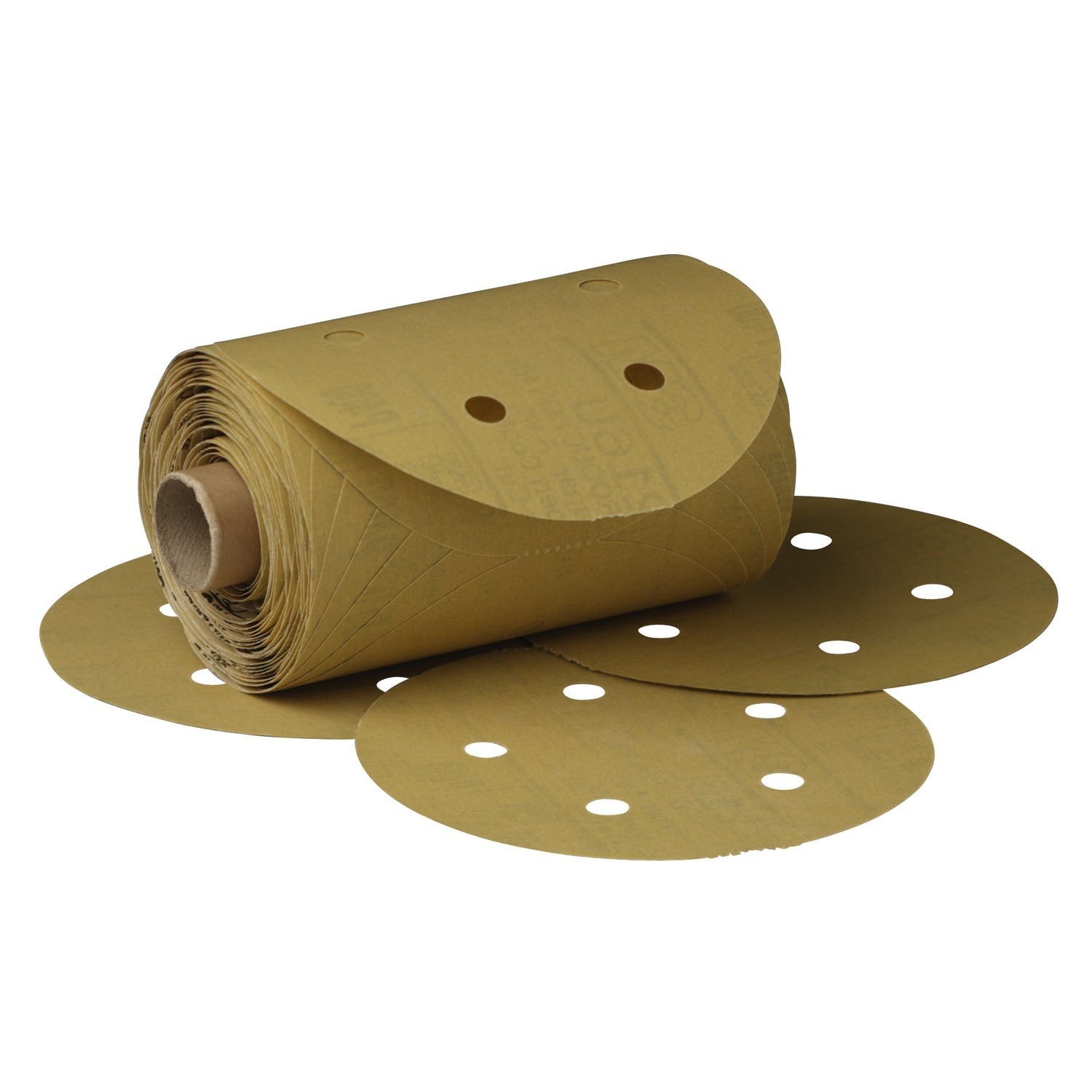 Stikit Gold Sanding Disc Roll Dust-Free, 6 in, 180 grit, C Weight, 01640 (175/Roll)