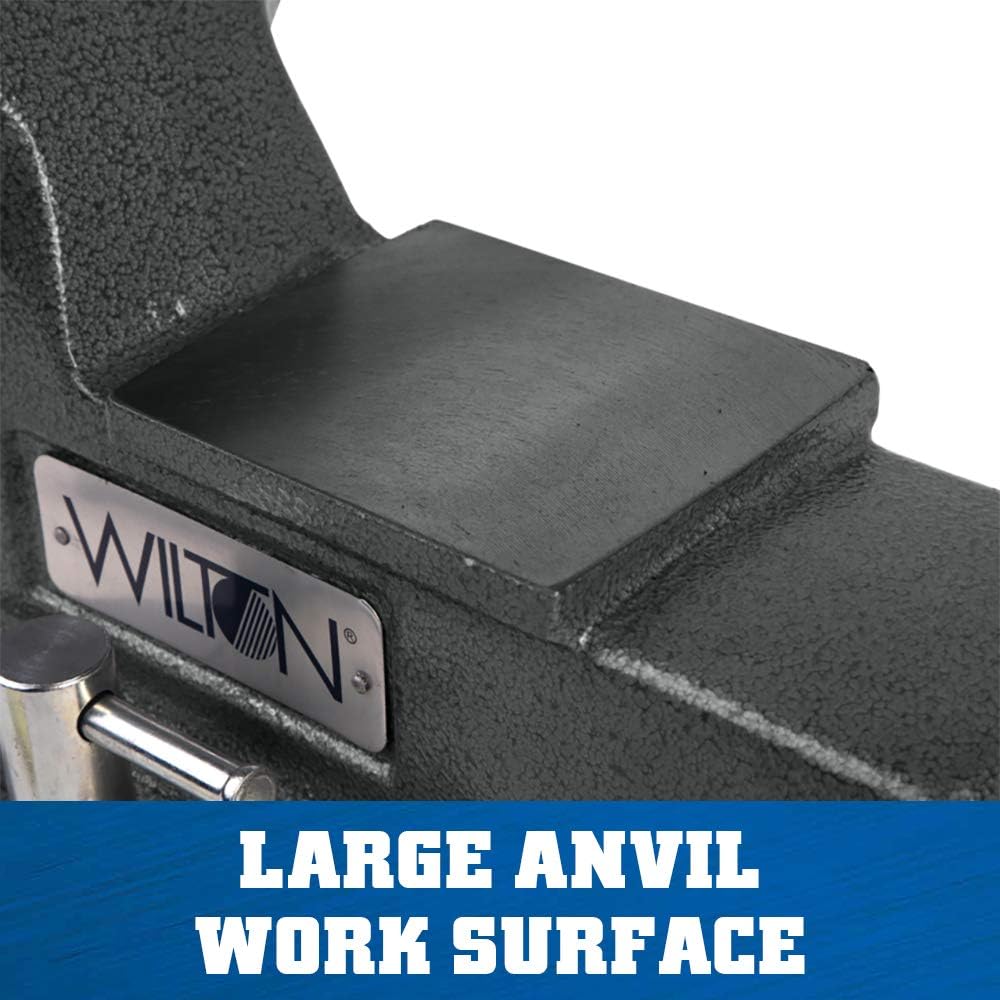 Wilton Mechanics Bench Vise, 8' Jaw Width, 8-1/4' Jaw Opening, 4-3/4' Throat (Model 748A)