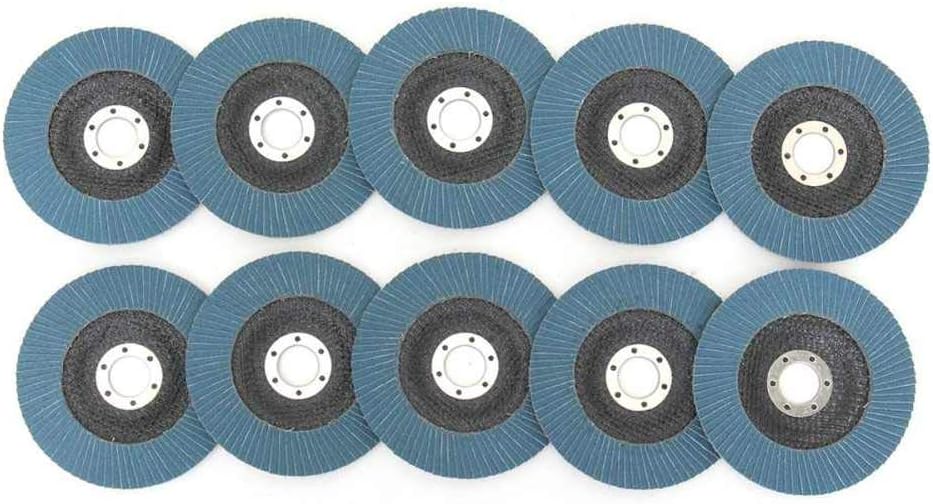 10PCS 125mm Professional Flap Discs 5 Inch Sanding Discs 40/60/80/120 Grit Grinding Wheels Blades For Angle Grinder,40 Grit