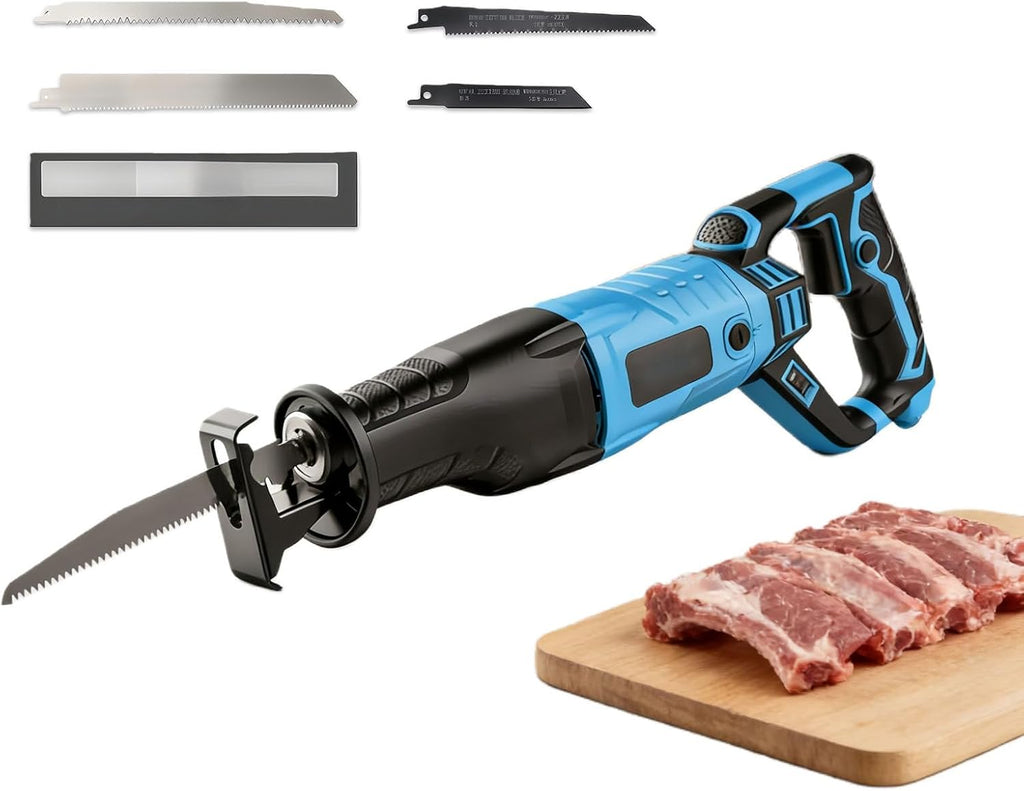 Tools Reciprocating Saw 1050w, 30mm Stroke Length, 3000 SPM, Variable Speed, Tool-Free Blade Change, Rotatable Handle, Electric Corded Sabre Saw for Wood, Metal & PVC Cutting