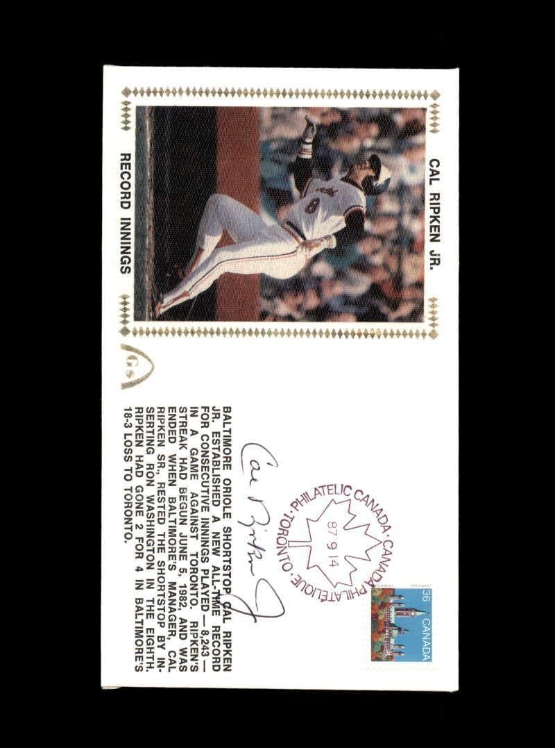 Cal Ripken Jr PSA DNA Coa Hand Signed 1987 FDC Cache Autograph - MLB Cut Signatures