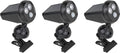 3Pcs Clamp Mount Outdoor Indoor 3W Spotlight Solar Power Waterproof Motion Sensor Clip Type Lamp Adjustable Angle Simple Design Clip to Garden Yard Fence Balcony