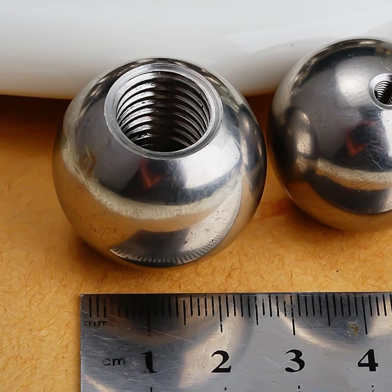 SS304 Stainless Steel Ball Knob Nuts with Female Threaded Hole - OD Diameter 5mm-60mm, Compatible with M2-M20 Screws(5PCS 45mm x M5)