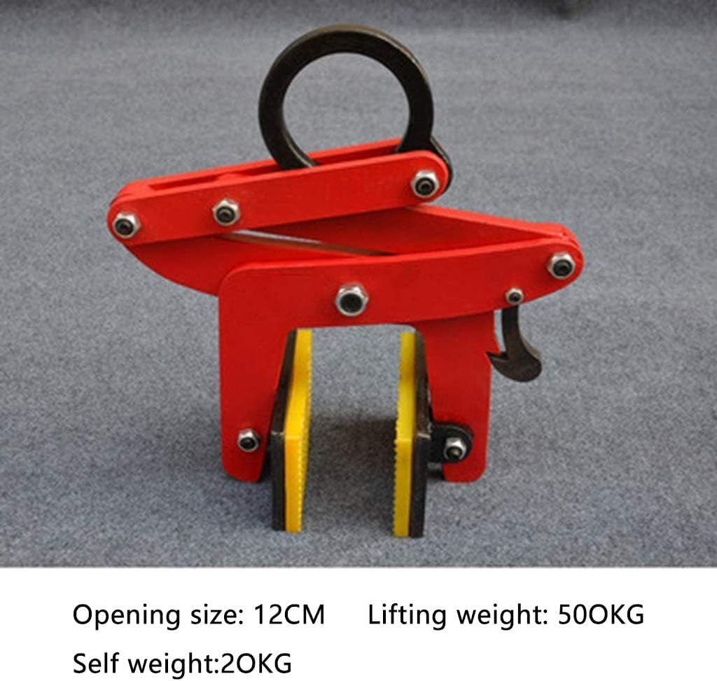 Heavy Duty Alloy Steel Lifting Clamps - 4 Inch Jaw Opening, Non-Slip Vertical Plate Clamps for Safe Lifting & Transporting Steel Plates - Durable & Reliable(C3)