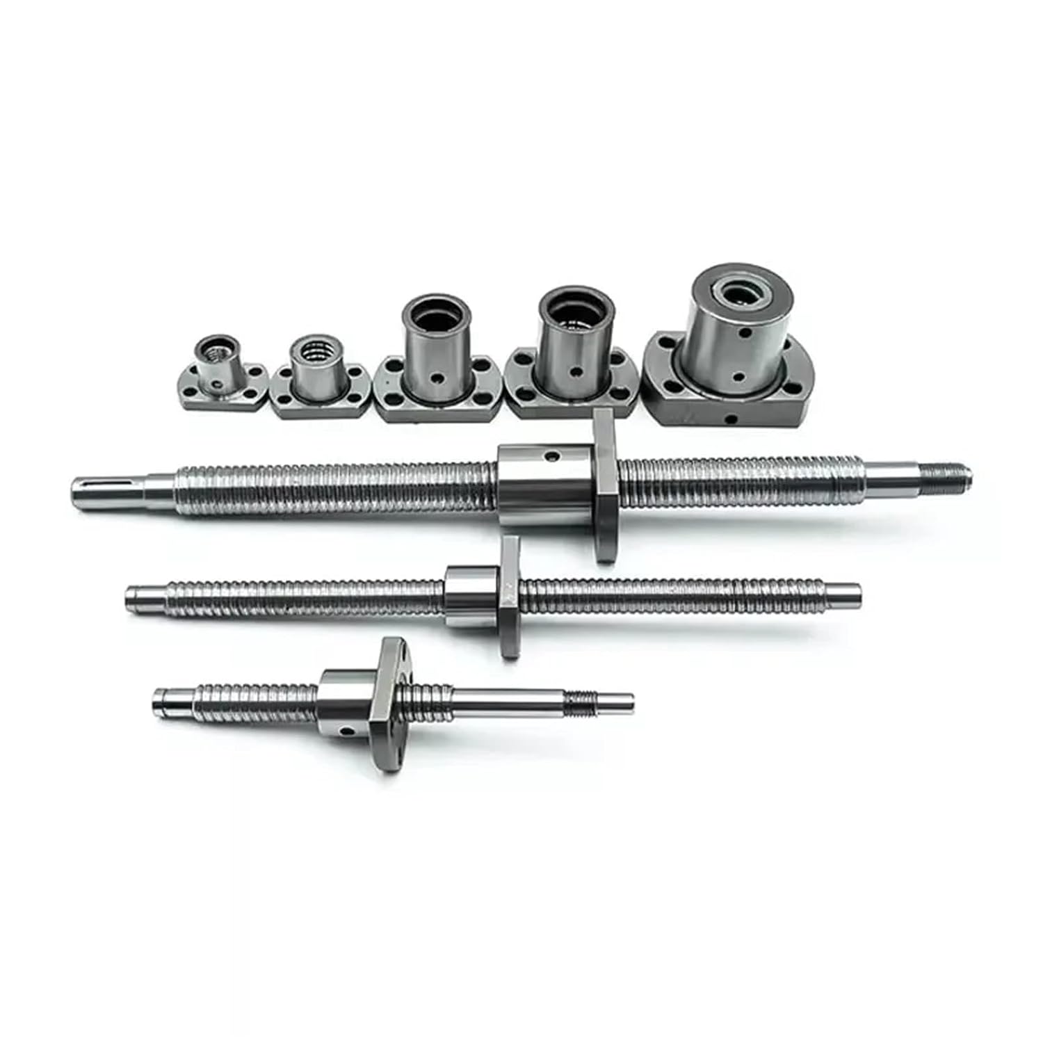 C5 Miniature Ball Screw SFK0802 SFK1002 6mm 8mm 10mm 0601 0801 0802 1002 1202 Length 100 150 200mm with SFK Ball Nut 3D Printer 1Pcs(SFK0802 End Machined,200mm)