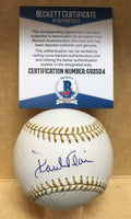 Paul Blair Orioles Deceased Signed Glove Baseball Beckett G92024 - Autographed Baseballs