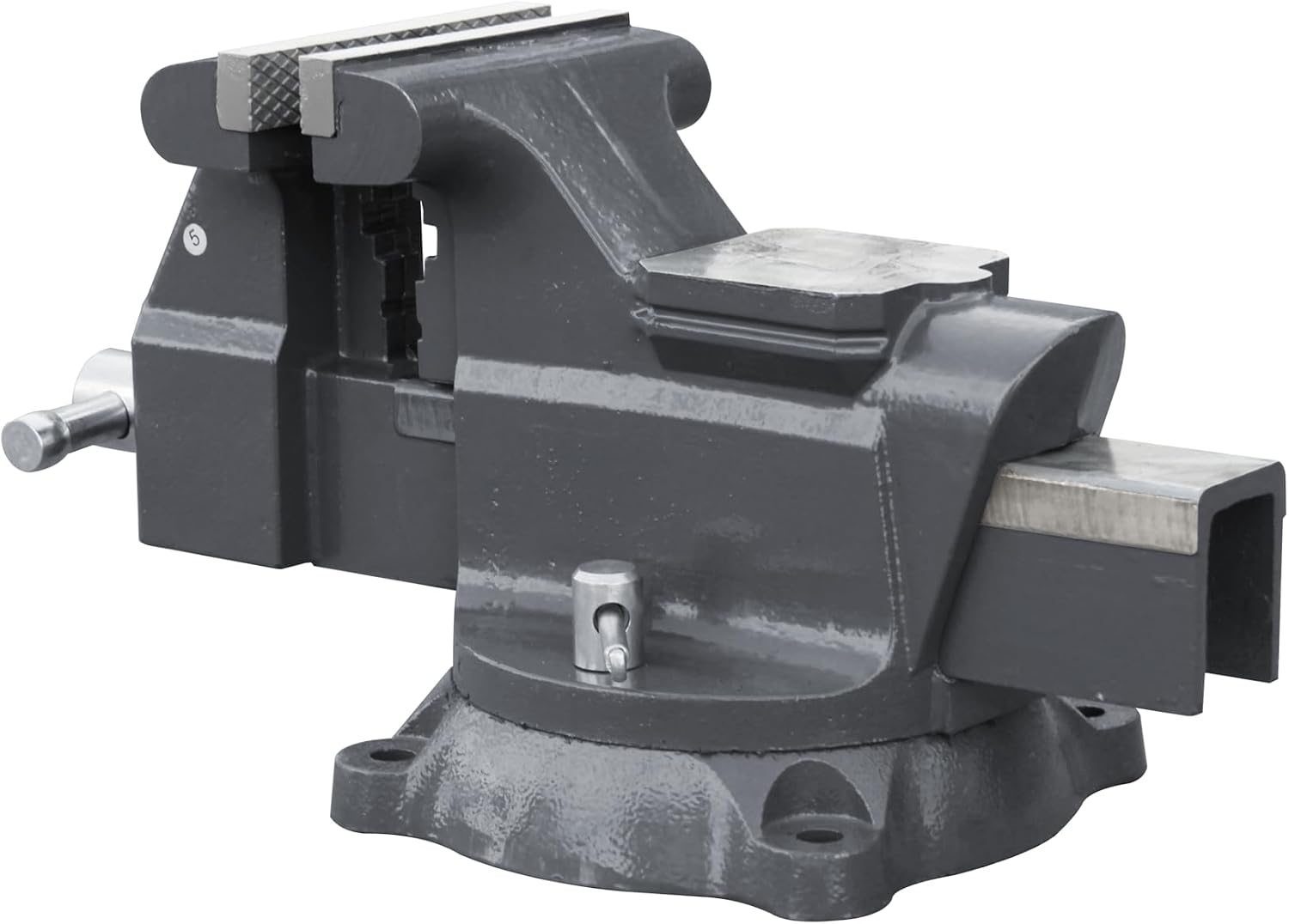 KAKA INDUSTRIAL Bench Vises 6 Inch Jaw Width, 6 Inch Jaw Opening Homeowner's Vise, Swivel Base Heavy Duty, for Drilling, Pipe Cutting, Woodworking AVS-150