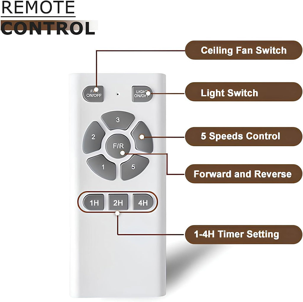 42 Inch Ceiling Fan with Light Stainless Steel Ceiling Fans with Remote Control 3 Color Dimmable 5 Speeds Reversible DC Motor Modern Ceiling Fan for Patio Living Room Bedroom Office(Gold)