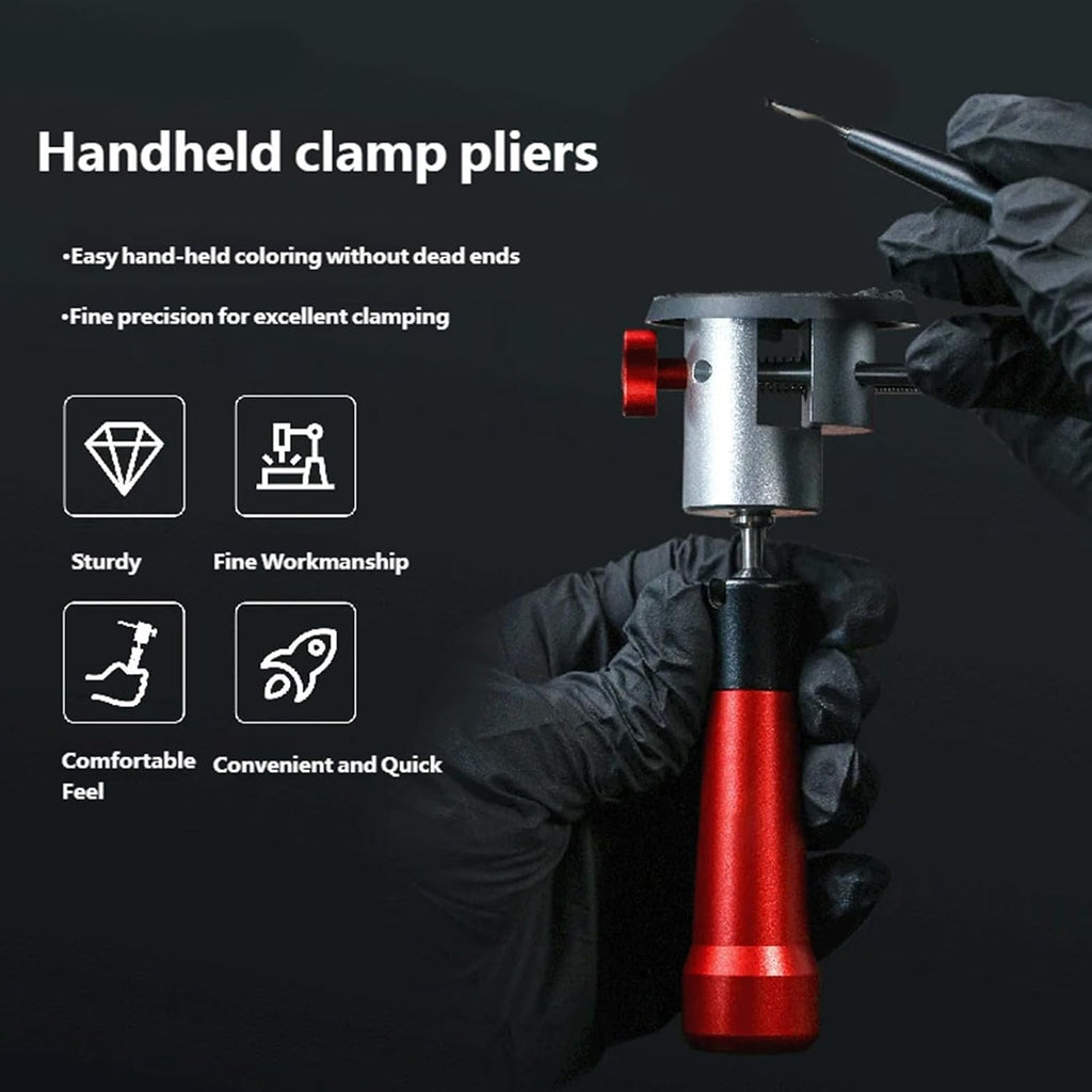 ordinarYone Handheld Vise for Soldier Model Miniature Model Making Chess Paint Comprehensive Painting Accessories
