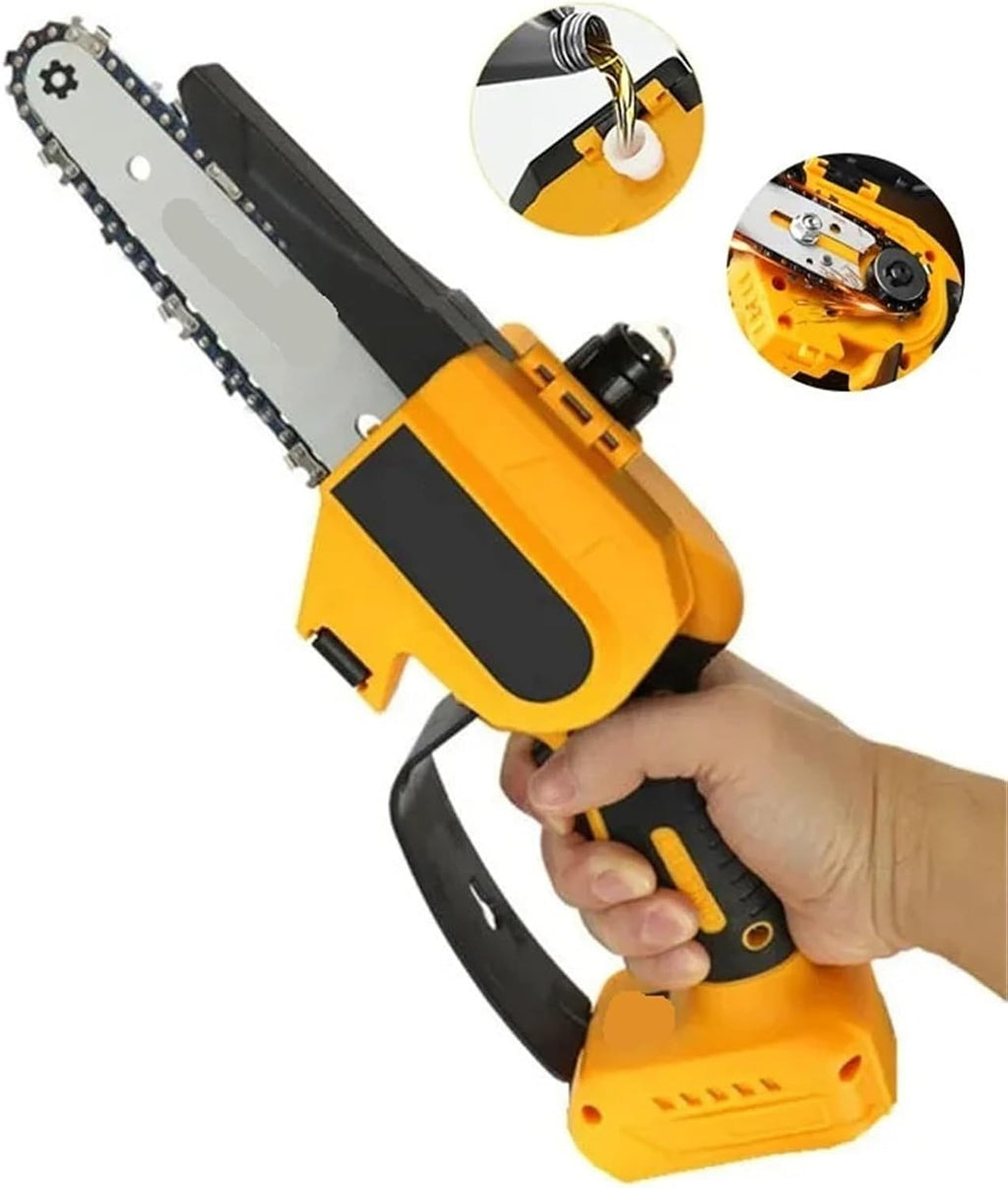 Reciprocating Saw, 8 Inch Brushless Chainsaw Cordless Electric Woodworking Cutter Pruning Logging Power Tools