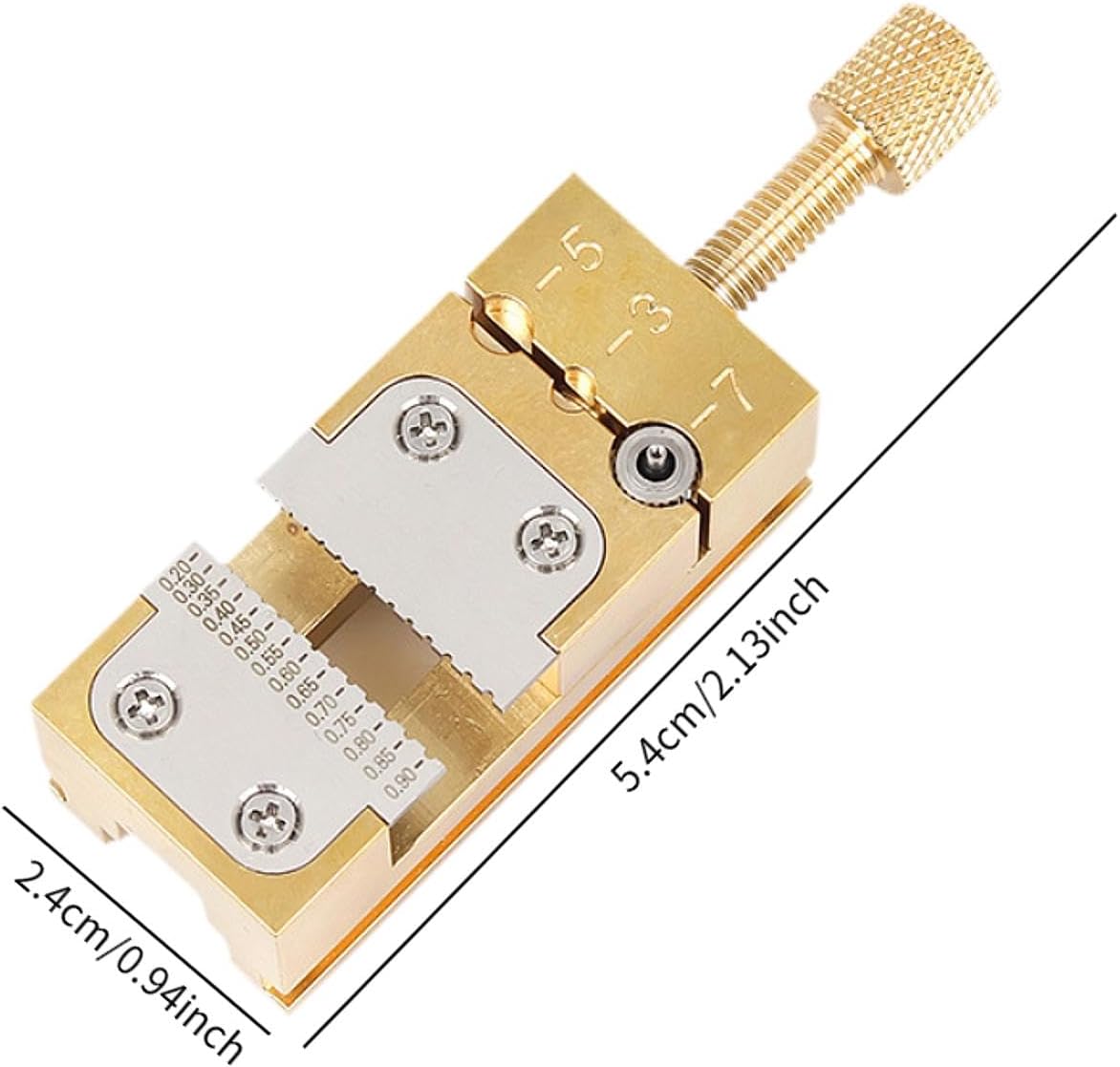 Precision Watch Repair Tool - Adjustable Copper Clamp for Watch Hands, Wheels & Pin Tubes - 0.2-1mm Table Vice for Professional Watchmakers & Hobbyists