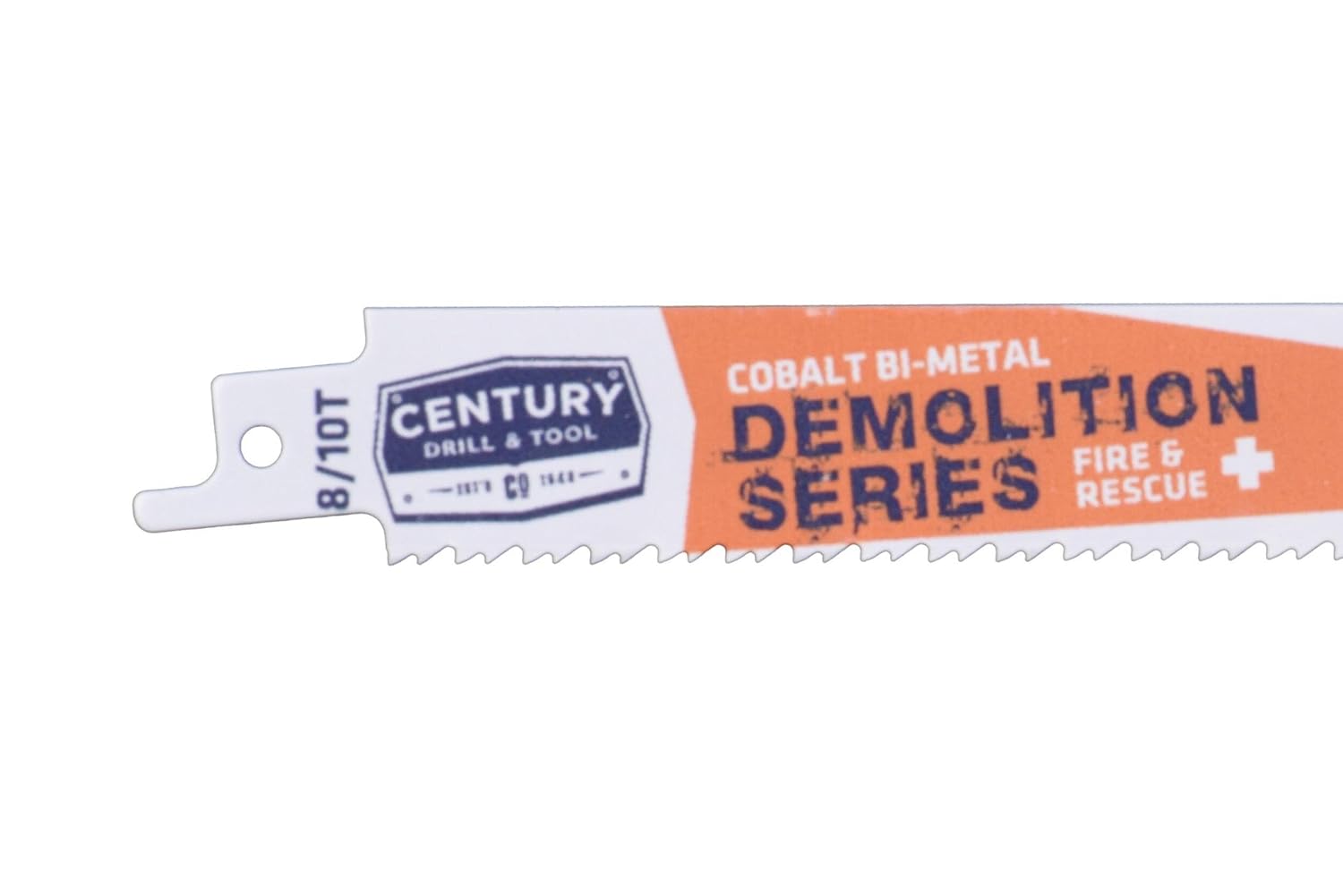 Century Drill & Tool 07788 9' Demolition Series Bi-Metal Reciprocating Saw Blade, 8/10T, 25 Pack