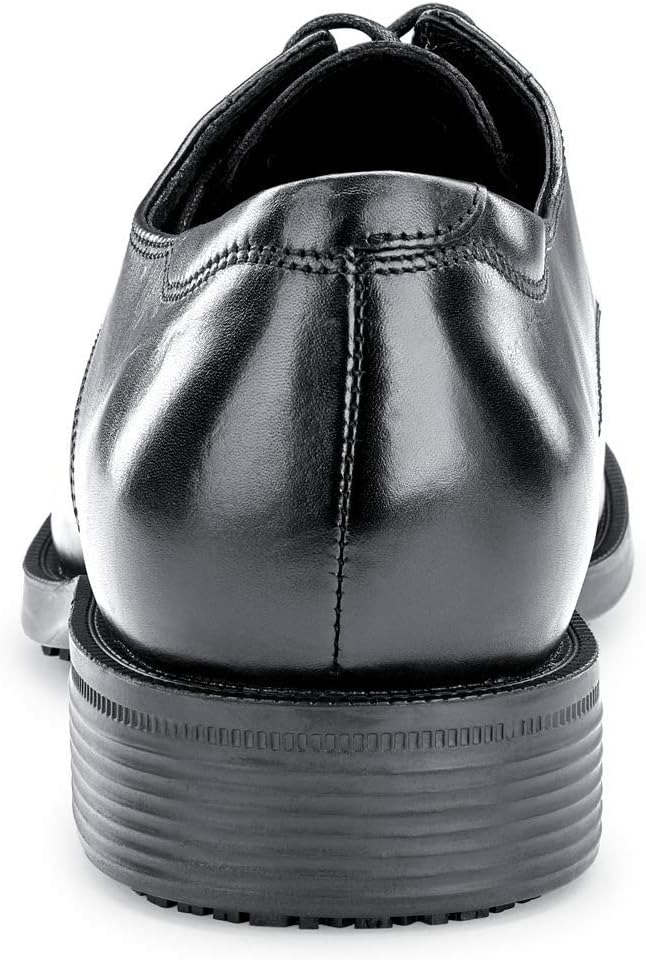 Shoes for Crews Men's Slip-Resistant Oxford - Dressy, Comfortable, Non-Slip Work Shoes for Men in Hospitality, Business Casual Settings, Healthcare - Senator