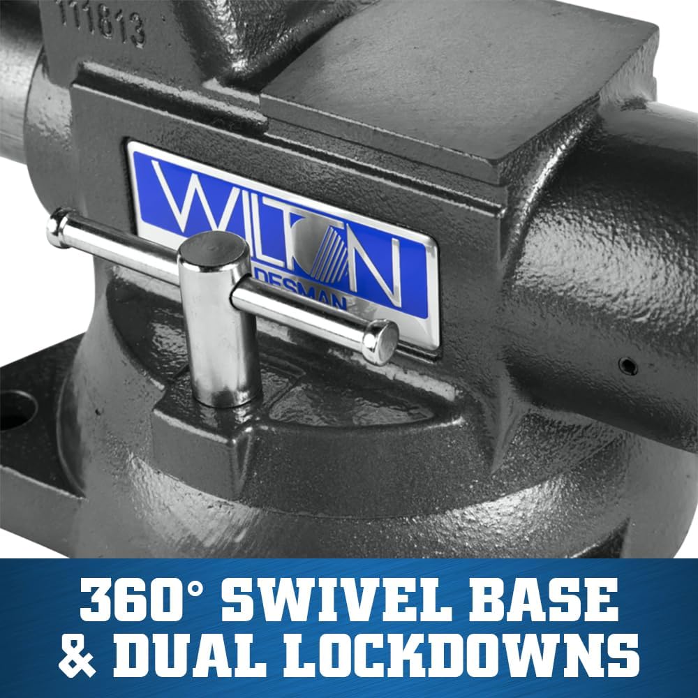 Wilton Tradesman XC Bench Vise, 6-1/2' Jaw Width, 6' Max Jaw Opening, 4' Throat (Model 1765XC)