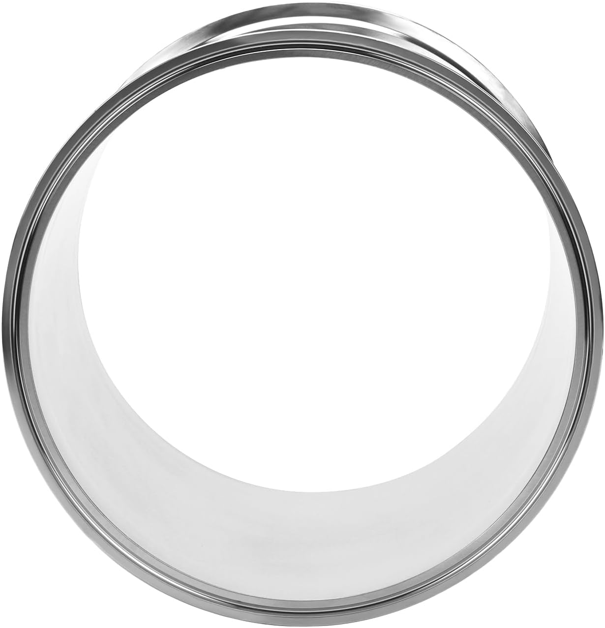 DERNORD Sanitary Spool Tube with Clamp Ends,Stainless Steel 304 Seamless Round Tubing with 8 inch Tri Clamp Ferrule Flange (Tube Length: 8 Inch / 204MM)