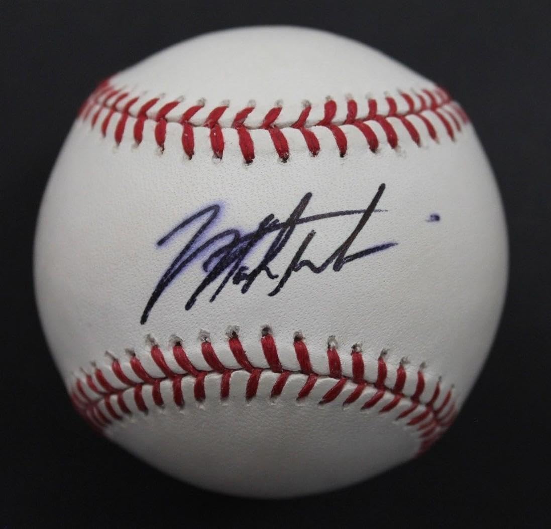 MARK TRUMBO Balt Orioles Home Run Leader Autographed OML Baseball Signed JSA A - Autographed Baseballs