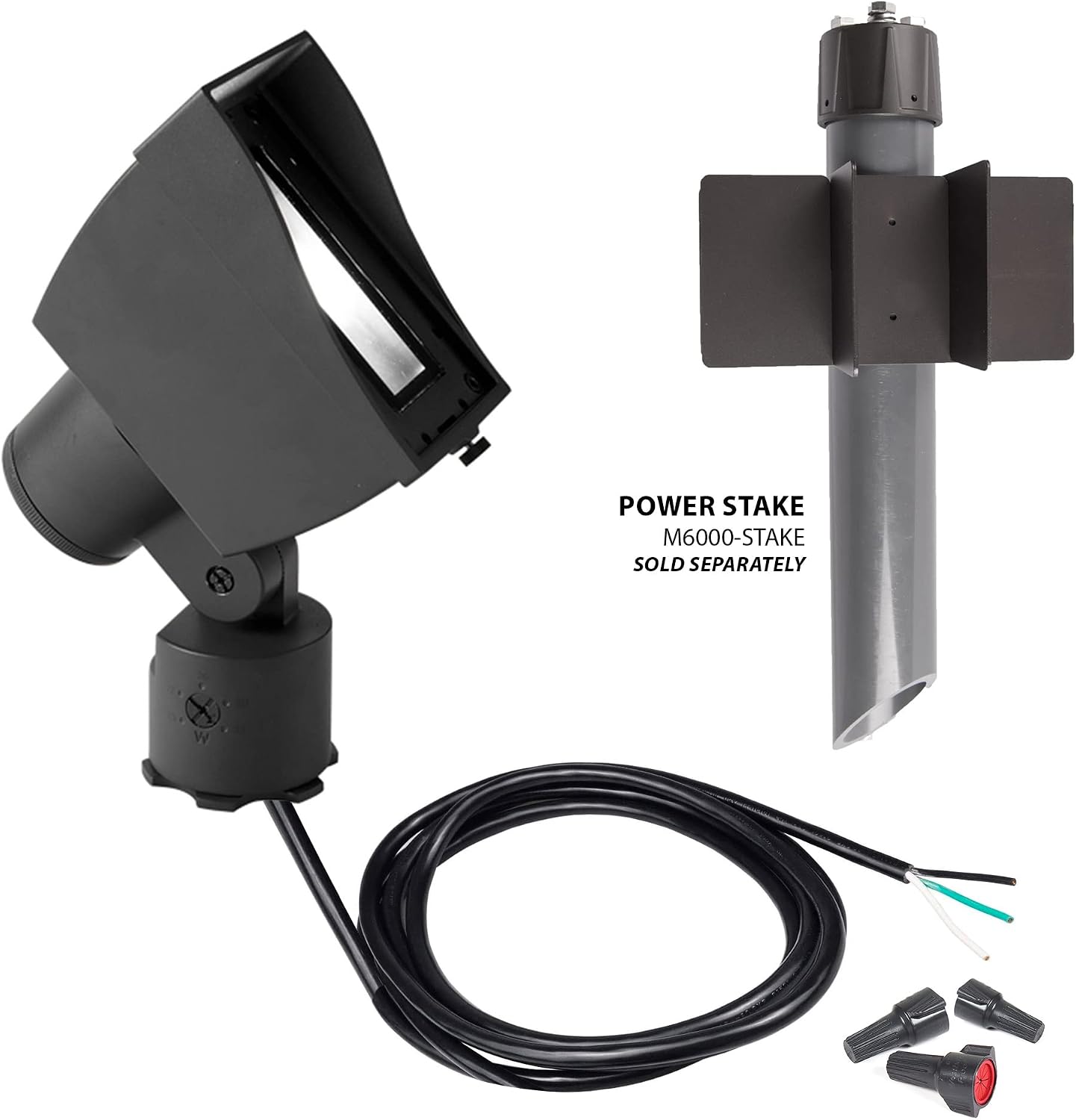 WAC Landscape Lighting, Wall Wash Light LED 120V with Adjustable Beam Angle and Integral Brightness Control 3000K in Black