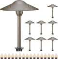 Lumina Lighting® 4W Landscape Lighting 12V Landscape Lights Low Voltage Landscape Path Lights Warm White Waterproof Outdoor Replaceable G4 LED Bulb for Garden Pathway Lawn Yard (Bronze) (8-Pack)