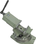 CME Machinist's Tilting Vise with Swivel Base, 90° Tilt, 4' Jaw Width, 3 1/4' Maximum Opening