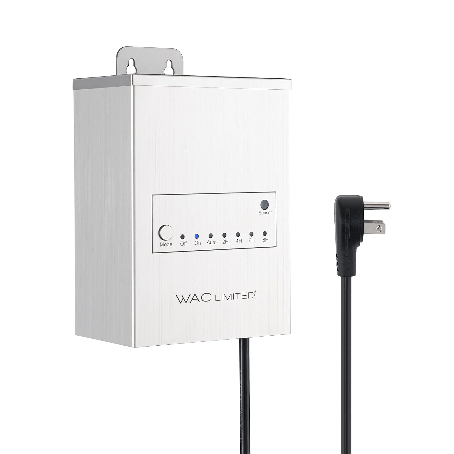 WAC Limited Landscape Lighting 12V Power Supply, 120V Plug-in 200W Max Output in Stainless Steel
