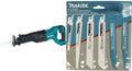 Makita XRJ04Z 18V LXT Lithium-Ion Cordless Reciprocating Saw with 6-Piece Recipro Blade Assortment Pack