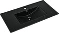 Swiss Madison 36' Vanity Sink Top in Glossy Black