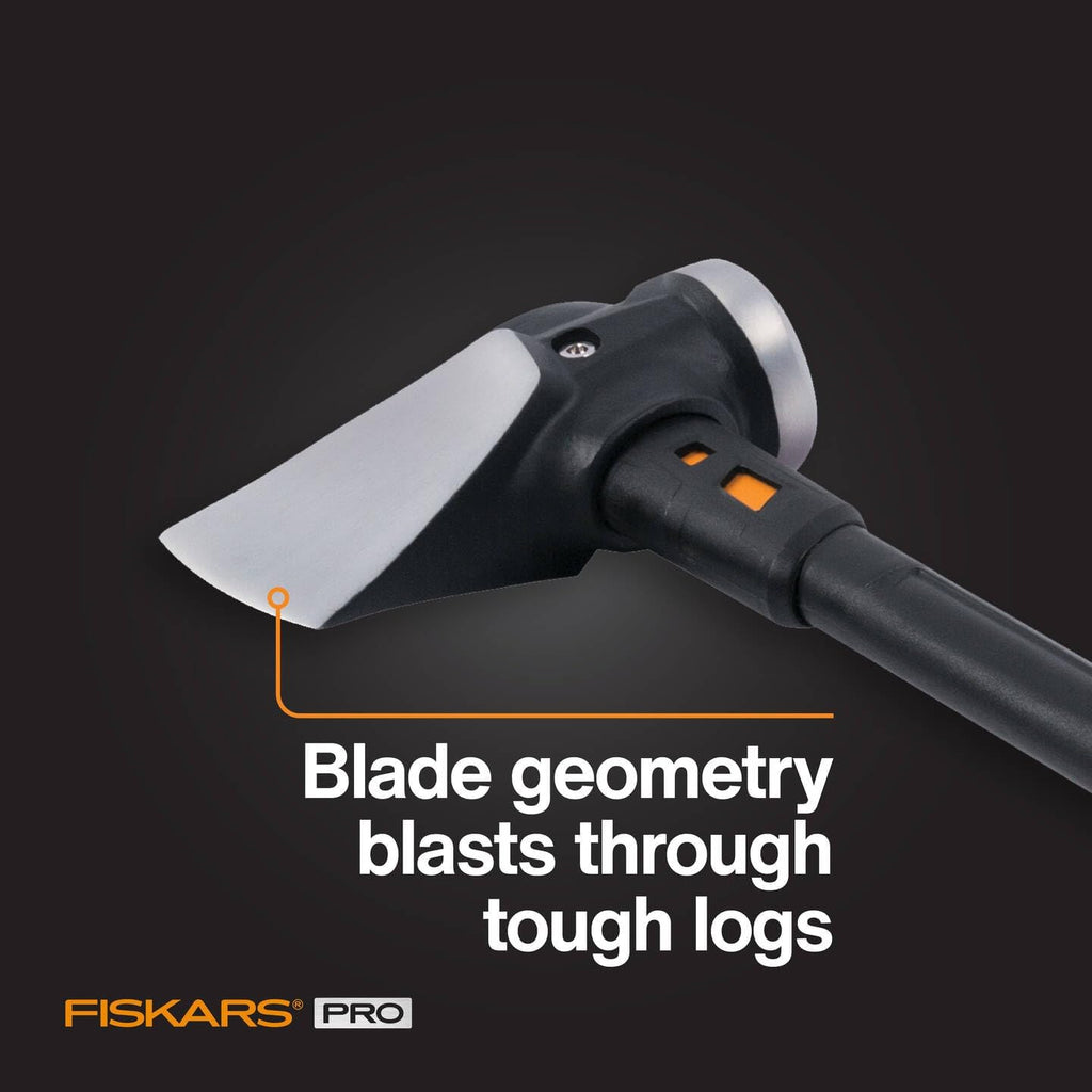 Fiskars IsoCore Builder's axe, XXL, Length: 92 cm, Weight: 5.22 kg, Black/Orange, 1020220