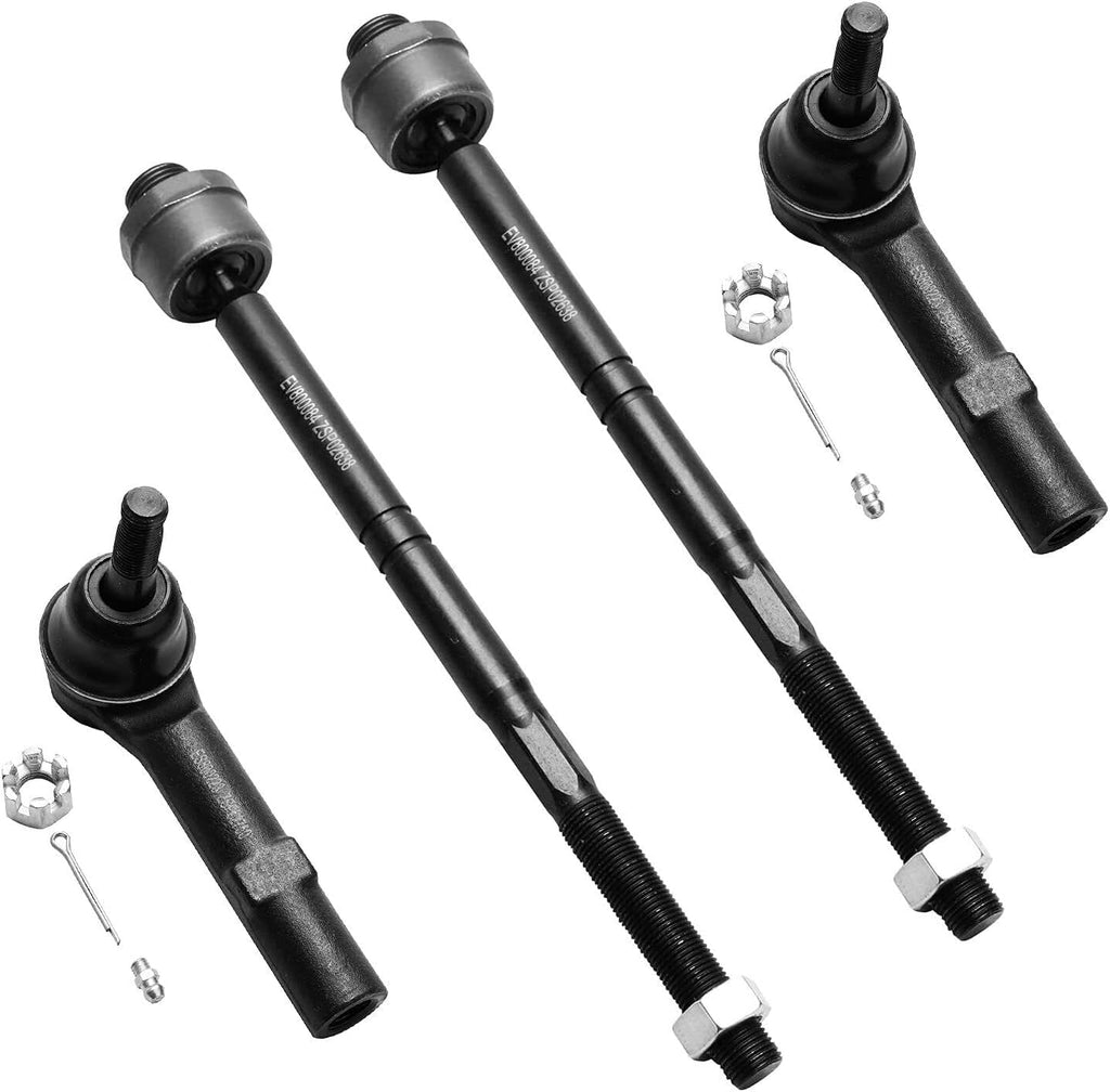 Detroit Axle - 4WD Front End Kit for 2007-2013 Chevy Silverado 1500 GMC Sierra 1500 Cadillac Escalade, Wheel Bearing Hubs Upper Control Arms Tie Rods Sway Bars Ball Joints Wheel Lug Nuts Socket Keys