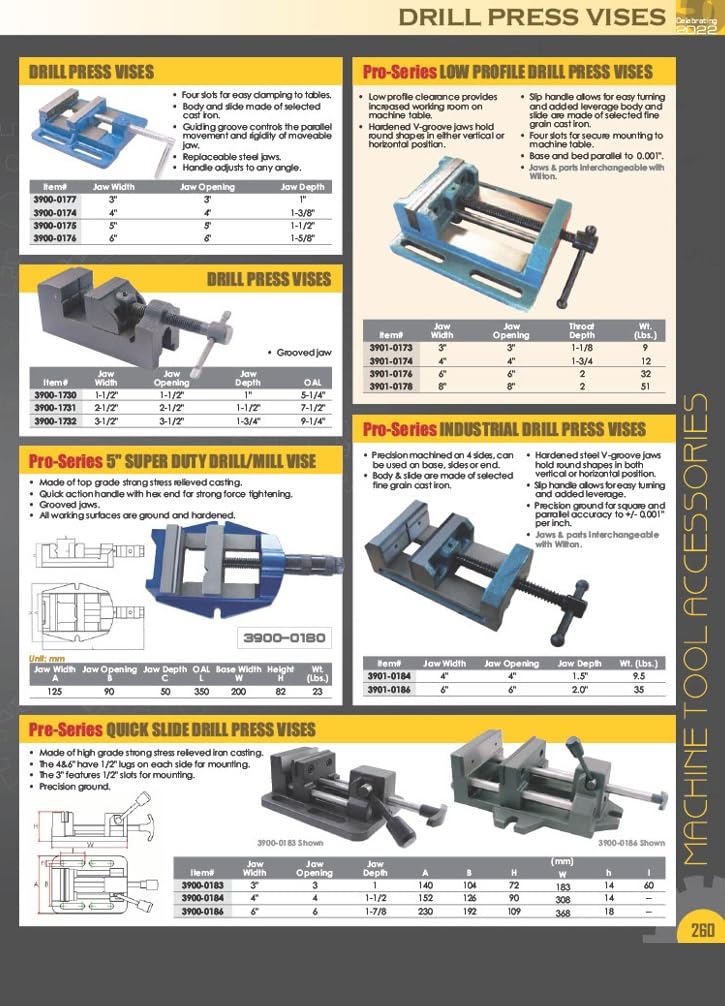 HHIP 3900-2684 Pro-Series Cradle Angle Vise, 4' Width x 1.375' Depth Jaw, 4' Jaw Opening (Pack of 1)