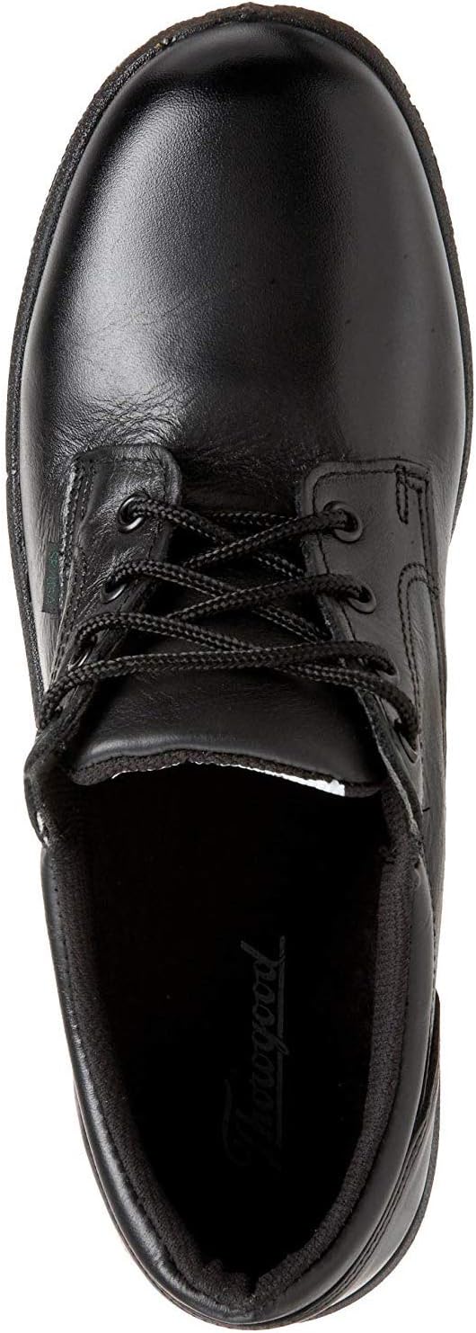 Thorogood Soft Streets Plain Toe Oxford Work Shoes for Men - Premium Leather with Comfort Insole and Slip-Resistant Outsole; Berry Compliant and Postal Certified