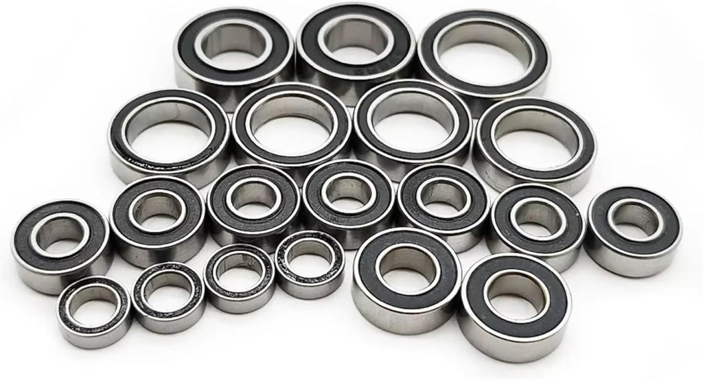RC Bearing Kit For Traxxas For Stampede 4x4 1/10 20Pc Steel Complete Ball Bearings Kit Black Rubber Sealed Pre Greased 4WD Monster Truck Car Rc