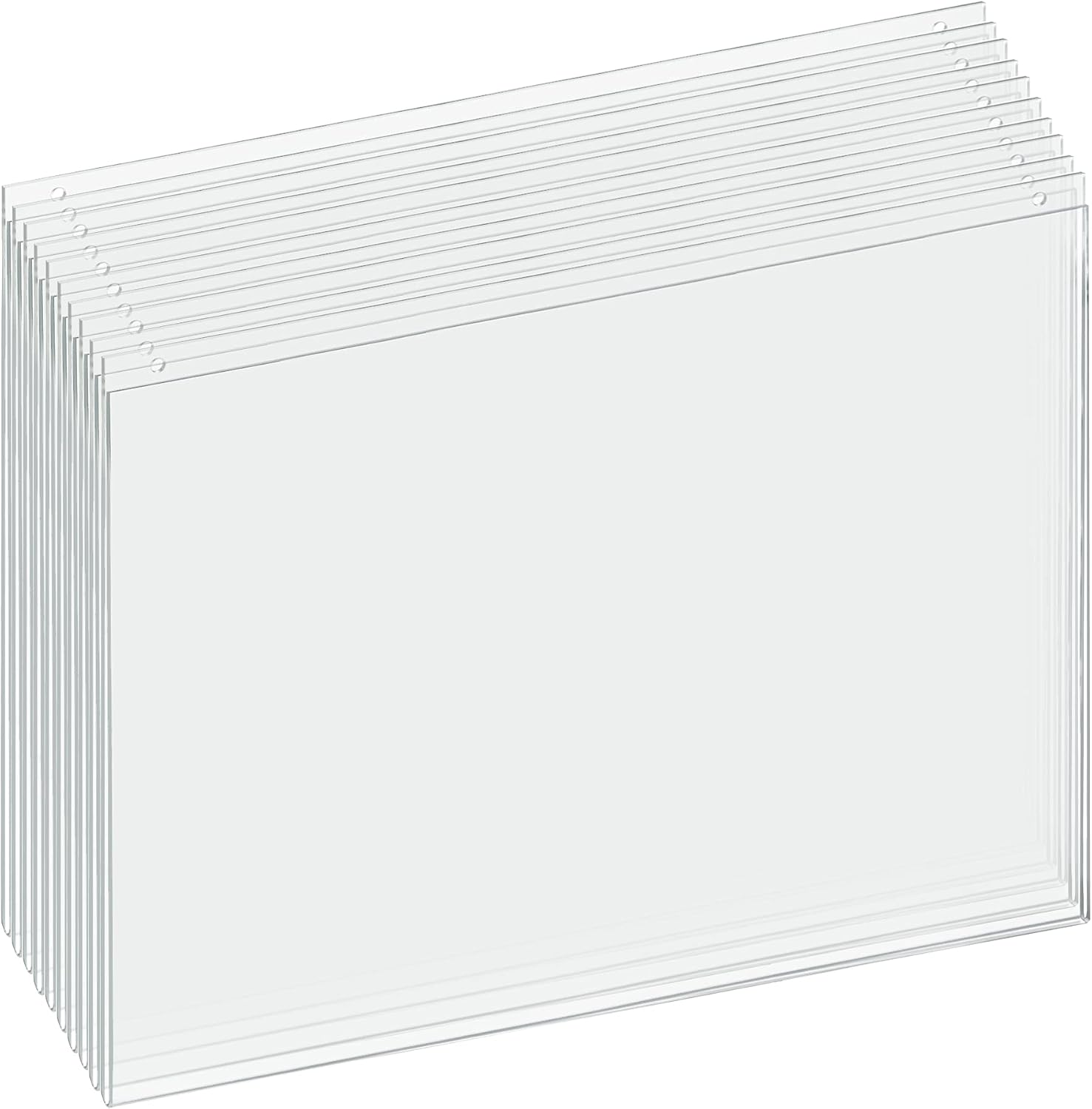 Azar Displays 162729 22-Inch Width by 17-Inch Height Wall U-Frame with Pre-Cut Hanging Holes, 10-Pack