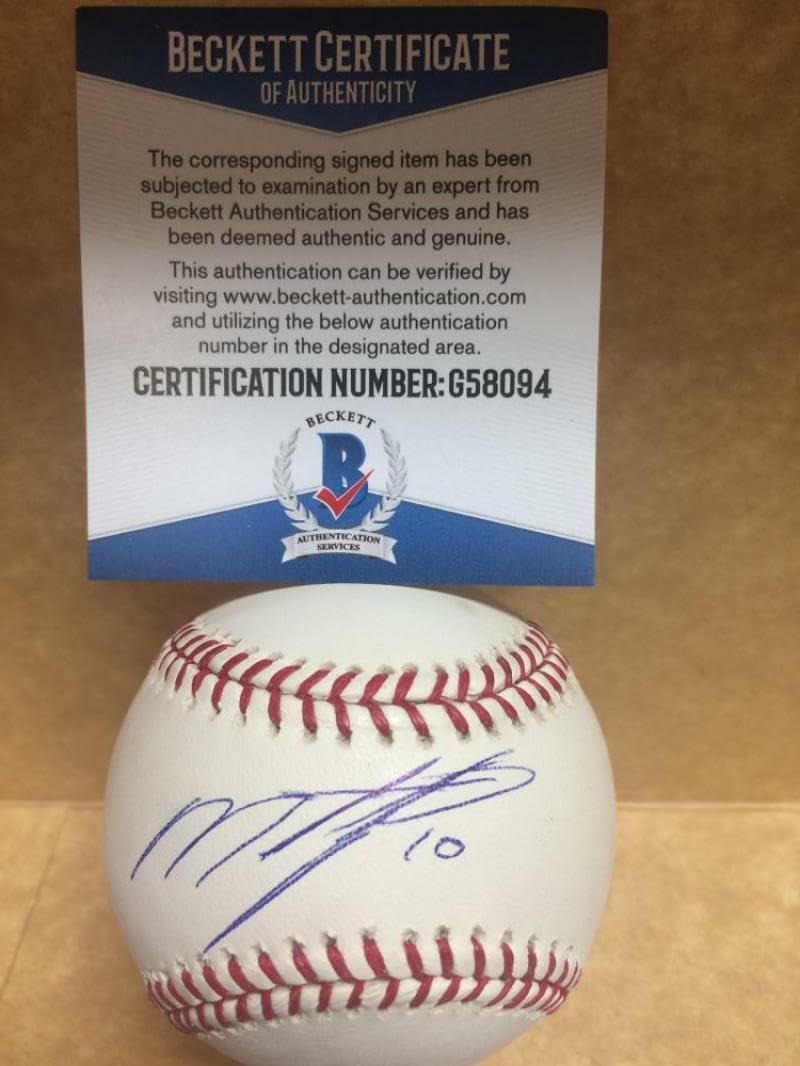 Miguel Tejada Orioles/giants/astros Signed Auto M.l. Baseball Beckett G58094 - Autographed Baseballs