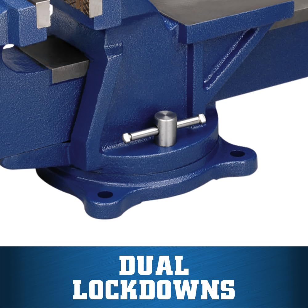 Wilton General Purpose Bench Vise, 6' Jaw Width, 5' Max Jaw Opening, 3' Throat (11106)