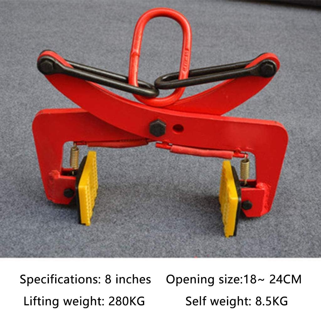 Heavy Duty Alloy Steel Lifting Clamps-Jaw Opening 4 Inch, Thicken Non-Slip Lifting Clamp Vertical Plate Clamp, for Lifting and Transporting Steel Plate (A3)