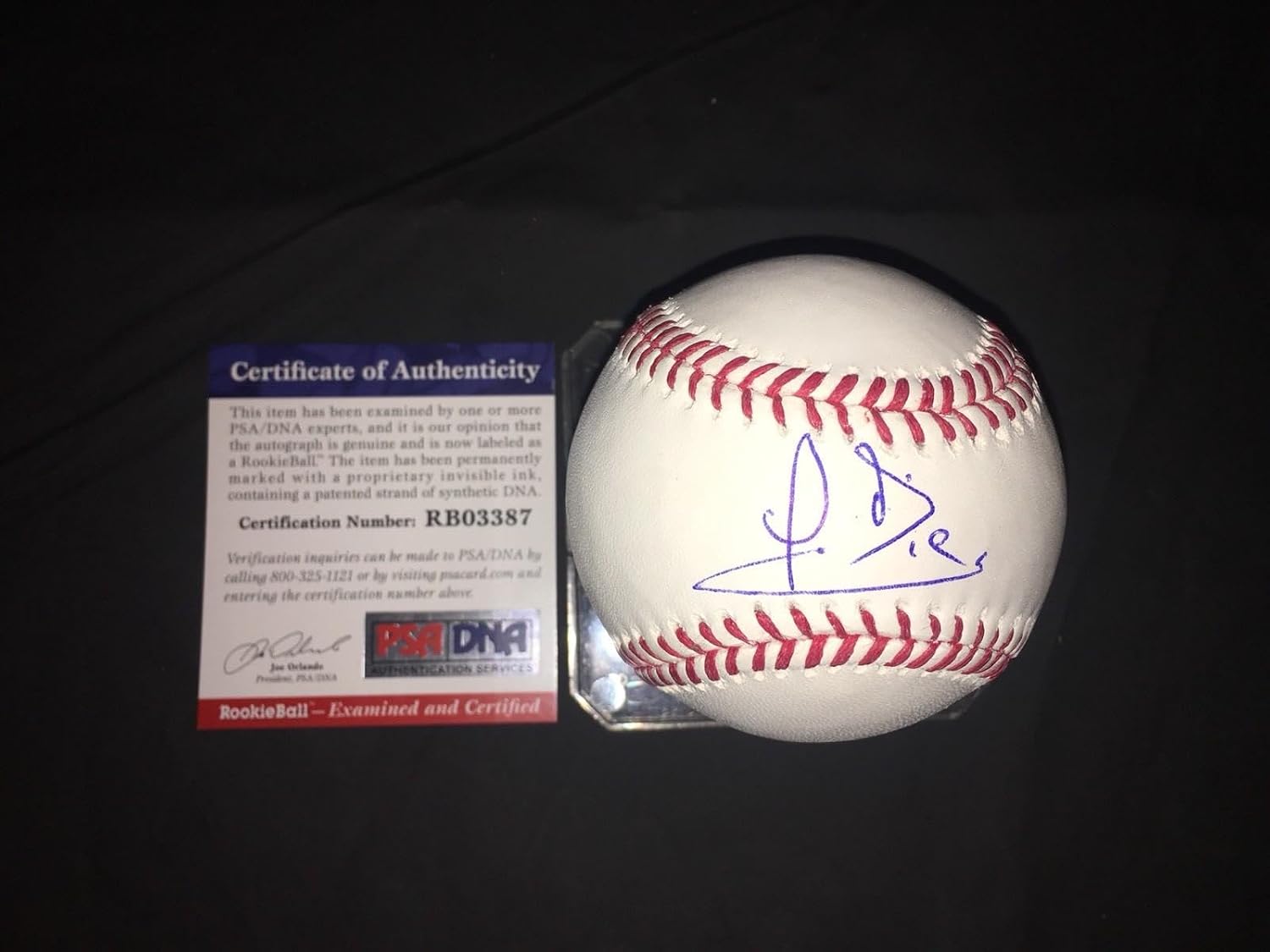 Yusniel Diaz Signed Official Major League Baseball Baltimore Orioles RB PSA #2 - Autographed Baseballs