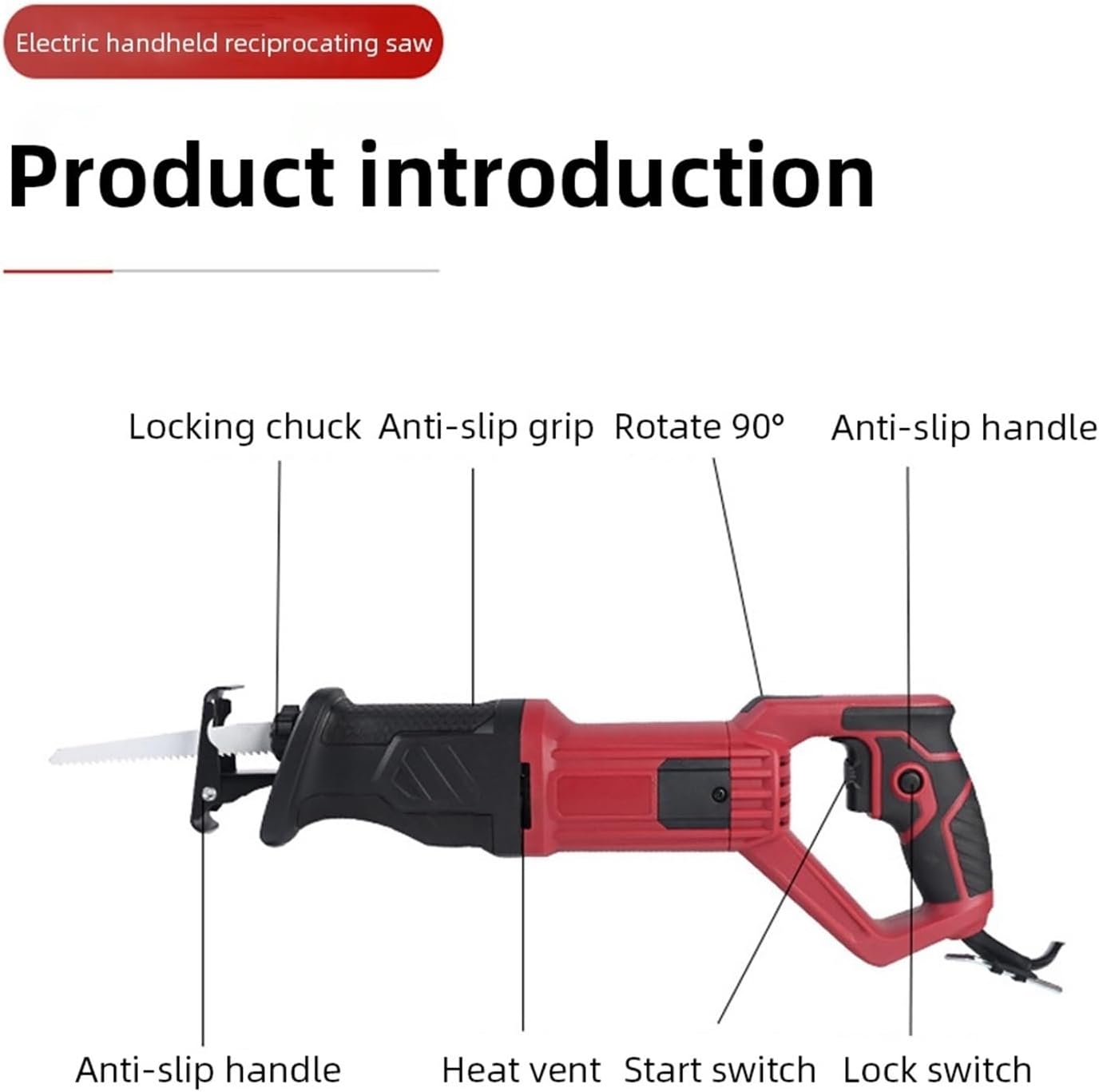 Cordless Circular Saw, Electric Reciprocating Saw Multi-Function Small Household Saber Suitable For Wood Steel Bar Bone Cutting Wall DIY,for Woodworking, Stone